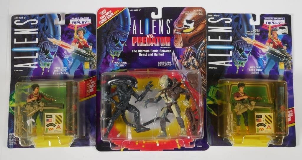 (3) ALIENS TOYS ORIG