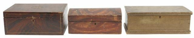 (3) AMERICAN GRAIN PAINTED WOOD
