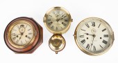 (3) AMERICAN LEVER DIAL CLOCKS