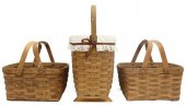 (3) AMERICAN LONGABERGER WOVEN