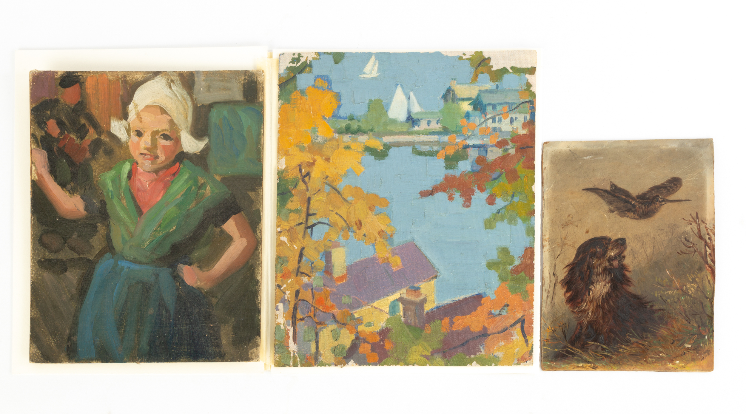 (3) AMERICAN PAINTINGS oil on