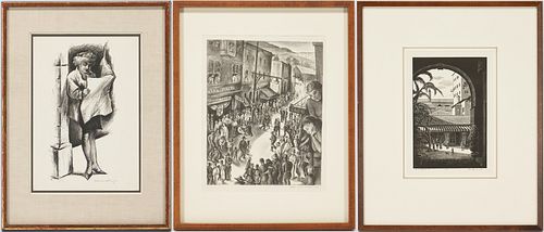 3 AMERICAN SCHOOL PRINTS, INCL.