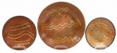 (3) AMERICAN SLIP-DECORATED RE