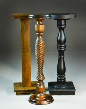 (3) American Wood Plant Stands