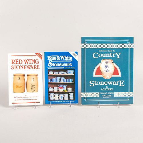 3 AMERICANA STONEWARE COLLECTORS