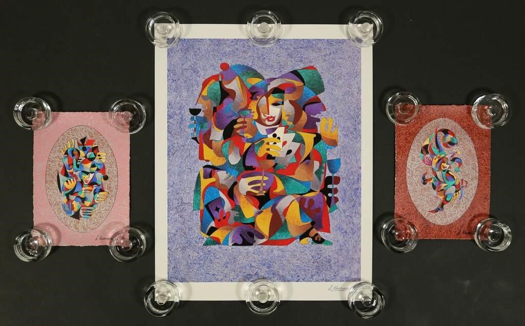 3 ANATOLE KRASNYANSKY SERIGRAPHS