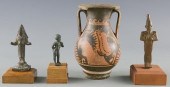 3 ANCIENT BRONZES & 1 ANCIENT