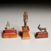 (3) ANCIENT EGYPTIAN BRONZES,