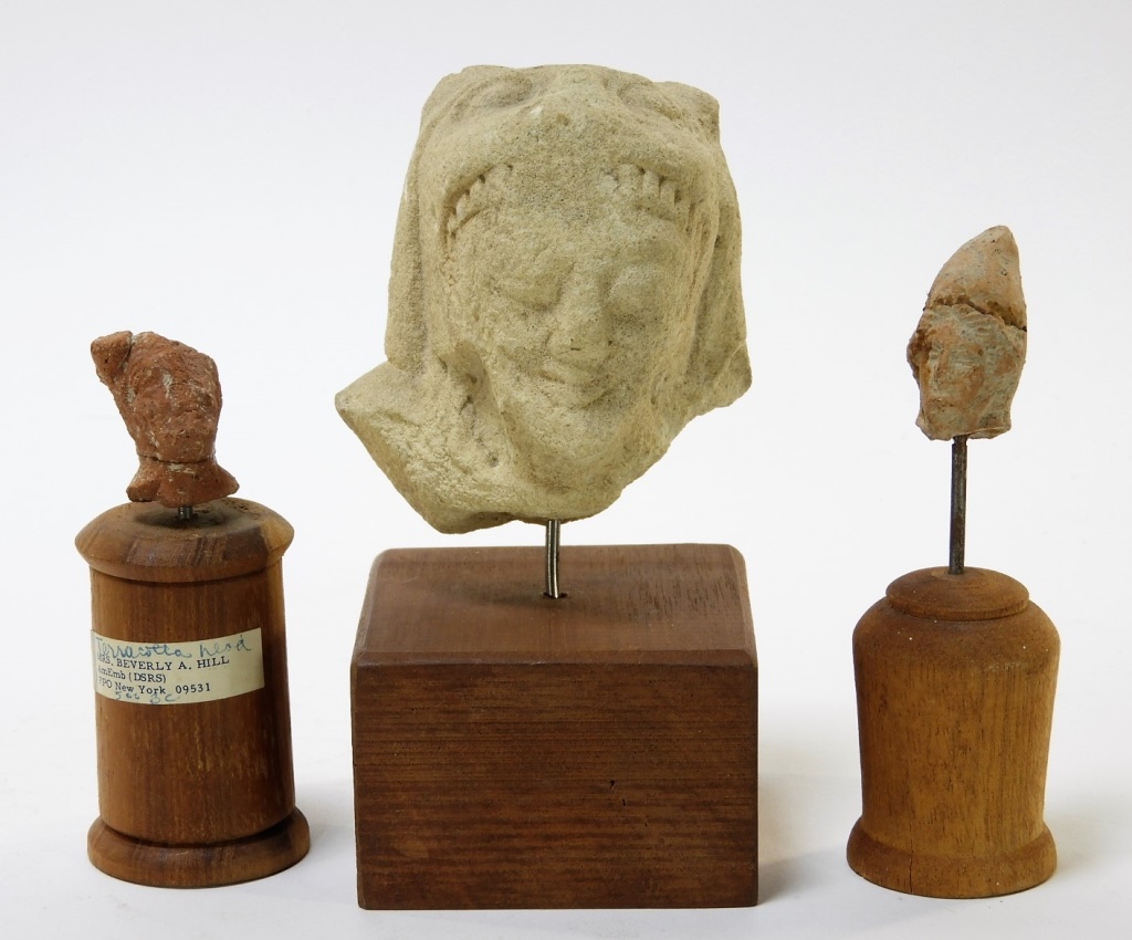 3 ANCIENT GREEK EARTHENWARE POTTERY
