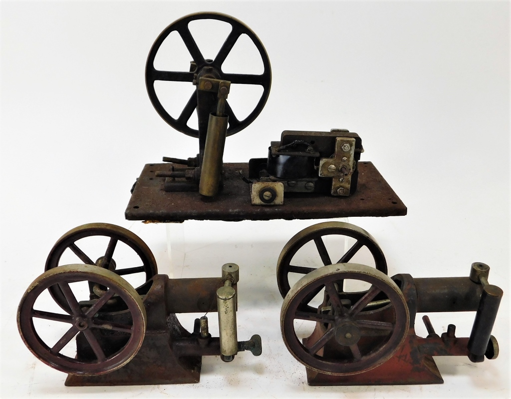 3 ANTIQUE AMERICAN ASSORTED STEAM