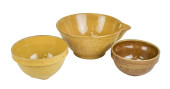 3 ANTIQUE AMERICAN YELLOW WARE
