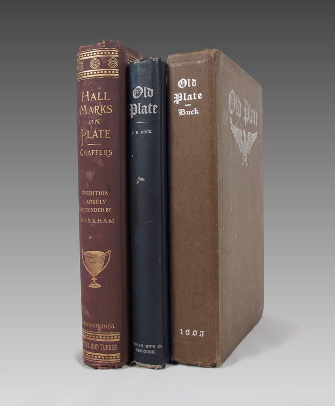 3 ANTIQUE BOOKS ON SILVER HALLMARKS