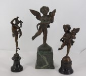 3 ANTIQUE BRONZE SCULPTURES. T