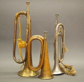 3 ANTIQUE BUGLESThree antique