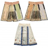 (3) ANTIQUE CHINESE EMBROIDERE