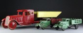 (3) Antique Dump & Stake Bed D