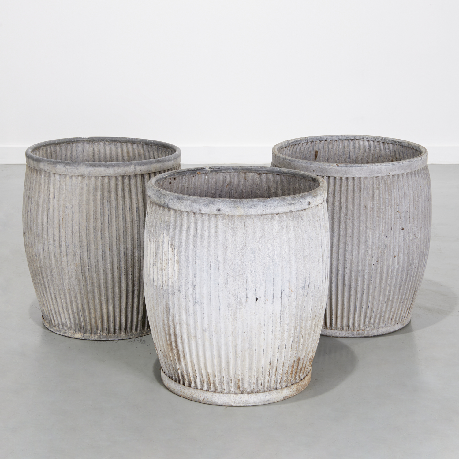 (3) ANTIQUE ENGLISH GALVANIZED