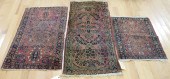 3 ANTIQUE & FINELY HAND KNOTTE