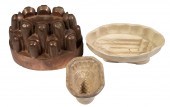 (3) ANTIQUE FOOD MOLDS Includi