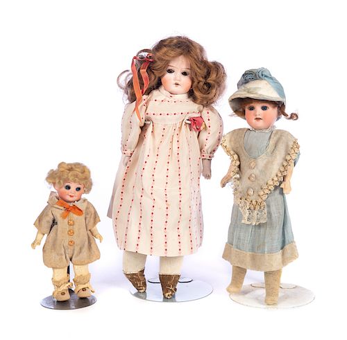 3 ANTIQUE GERMAN ARMAND MARSEILLE