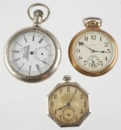 (3) ANTIQUE POCKET WATCHESThre