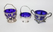 3 ANTIQUE STERLING SILVER AND