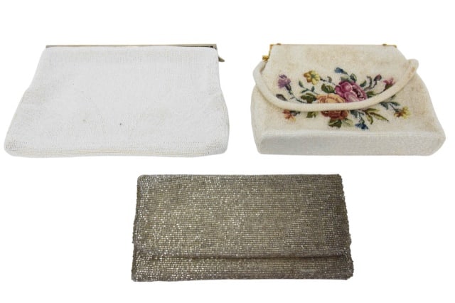 3 ANTIQUE & VINTAGE BEADED