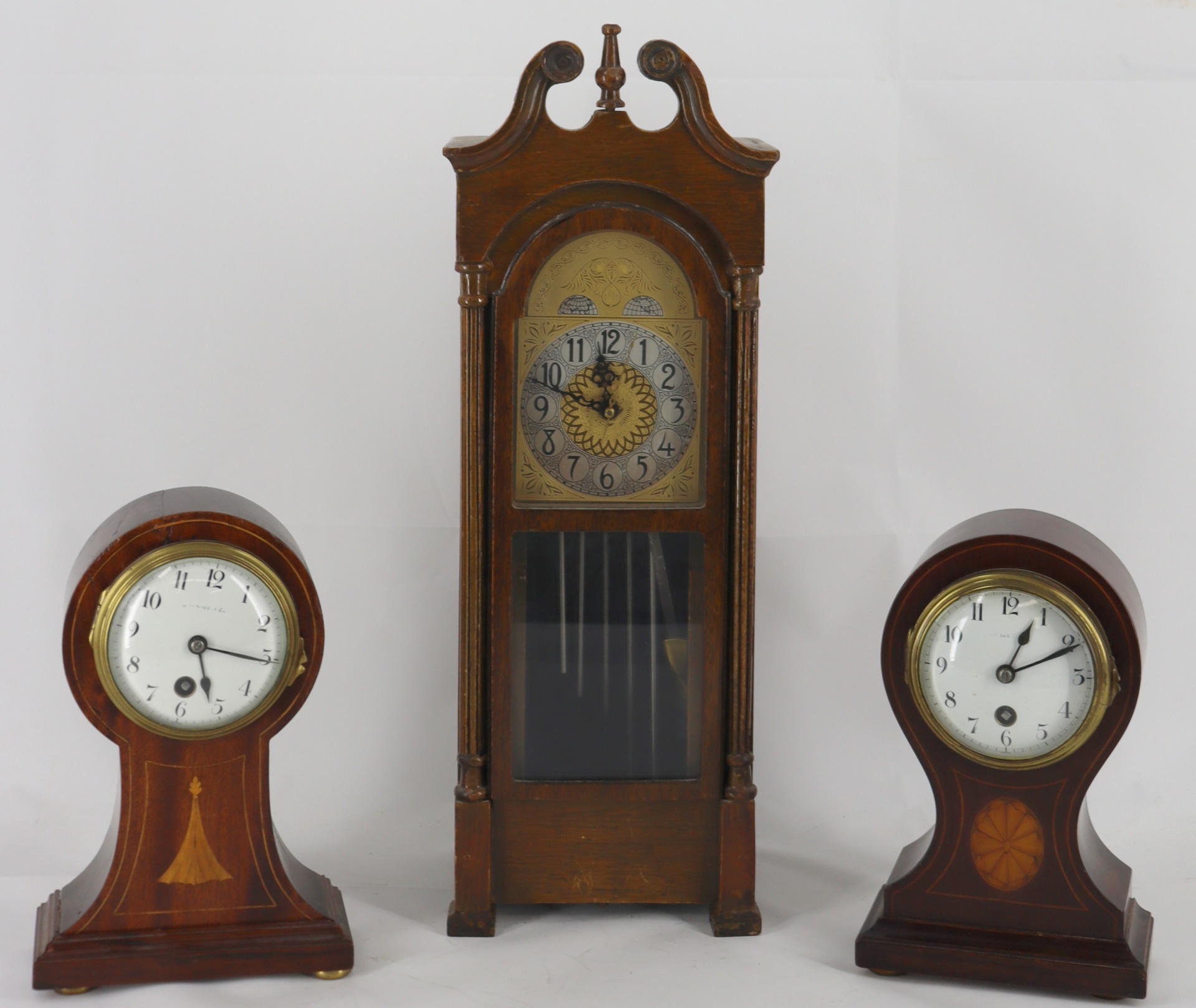 3 ANTIQUE / VINTAGE CLOCKS. Two