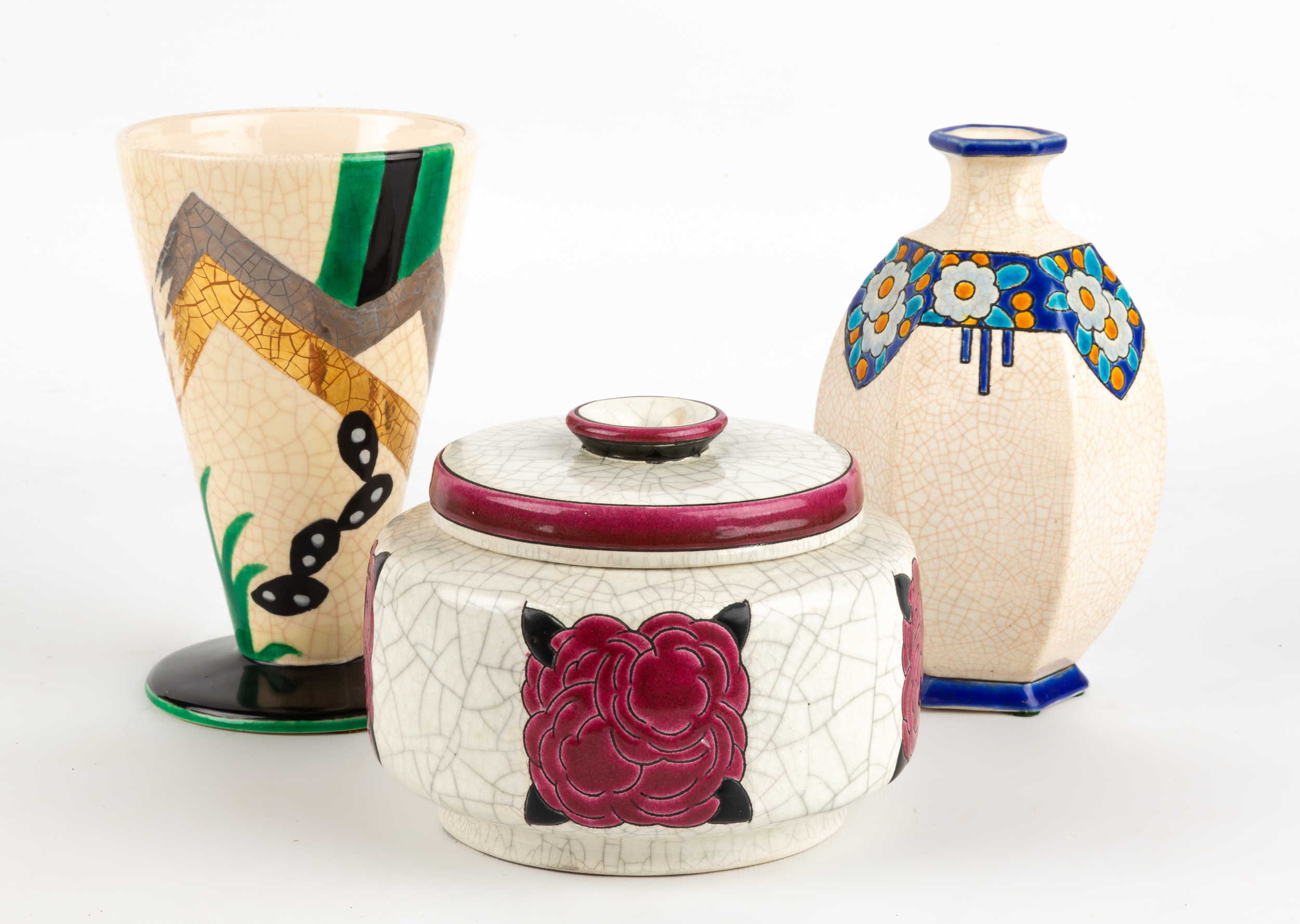 (3) ART DECO BOCH & CATTEAU LA