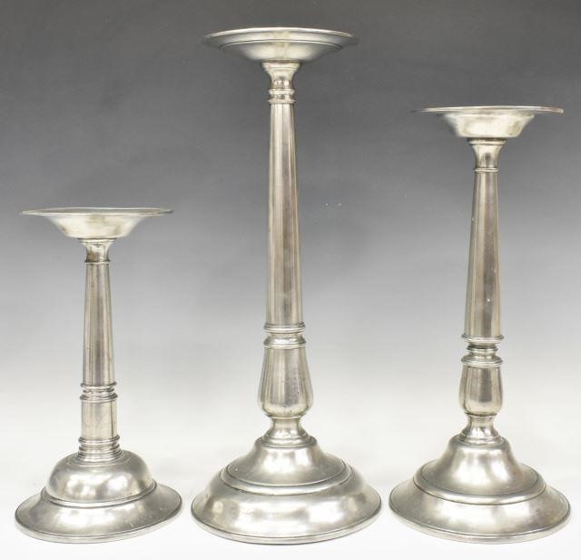 (3) ARTE ITALICA GRADUATED PEWTER
