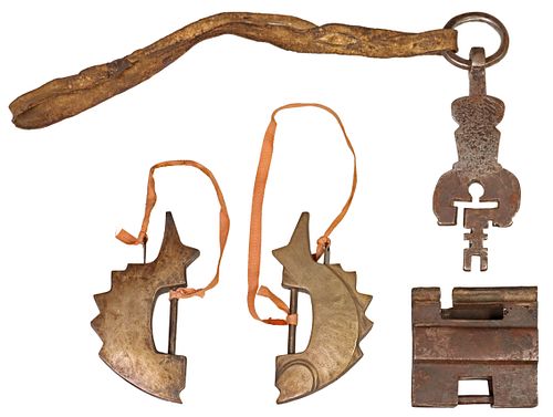 (3) ASIAN BRASS FISH-SHAPED LOCKS