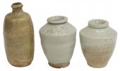 (3) ASIAN GLAZED CERAMIC STORA