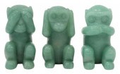 (3) ASIAN HARDSTONE FIGURES TH