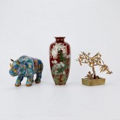 3 ASIAN OBJECTS - HARDSTONE &