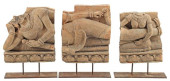 (3) ASIAN TERRACOTTA RELIEF PA