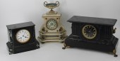 3 ASSORTED ANTIQUE MARBLE MANT
