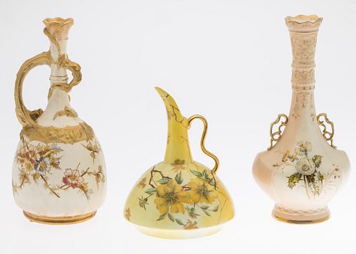 3 AUSTRIAN PORCELAIN