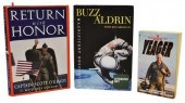 3) AUTOGRAPHED BOOKS, BUZZ ALD