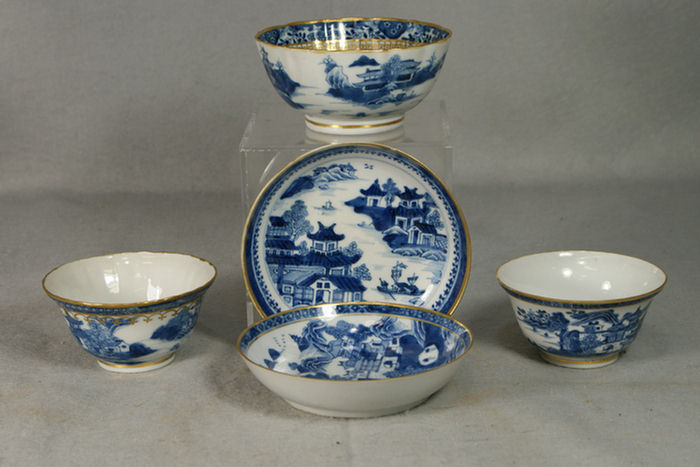 3 Ayudhya River porcelain tea bowls