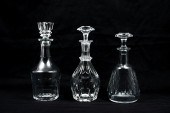 3 BACCARAT CRYSTAL DECANTERS: