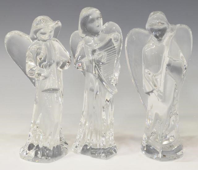3) BACCARAT CRYSTAL MUSICAL ANGEL