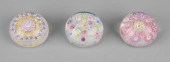 3 BACCARAT MILLEFIORI PAPERWEI