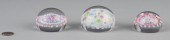 3 BACCARAT MILLEFIORI PAPERWEI