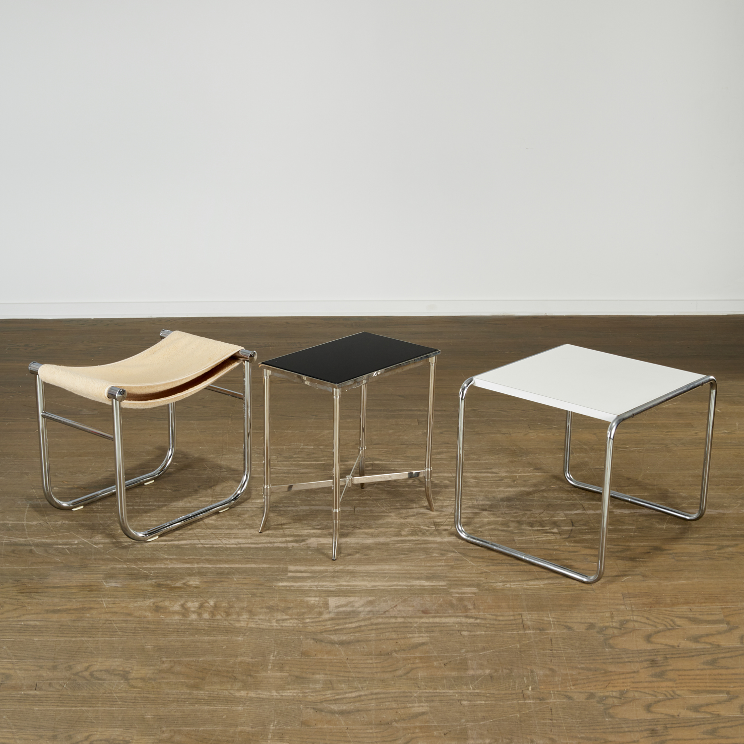 (3) BAUHAUS CHROME FURNITURE