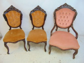 3 BELTER STYLE CHAIRS, PAIR SI