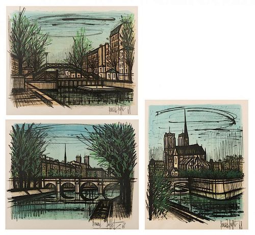 3 BERNARD BUFFET LITHOGRAPHSThree