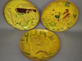3 BIBLICAL SCENE PLATES BY BRE