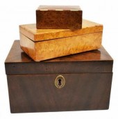 (3) BIRDSEYE MAPLE, MAHOGANY &