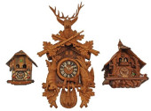 (3) BLACK FOREST STYLE CARVED