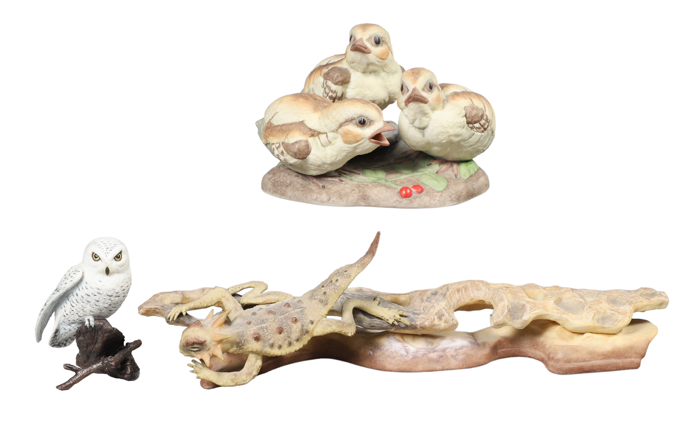 (3) Boehm porcelain figurines,